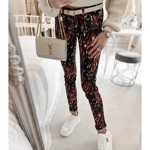 Gemre Claude Brown Patterned Trousers Cene