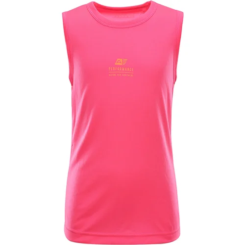 Alpine pro Kids quick-drying tank top NEQO neon knockout pink