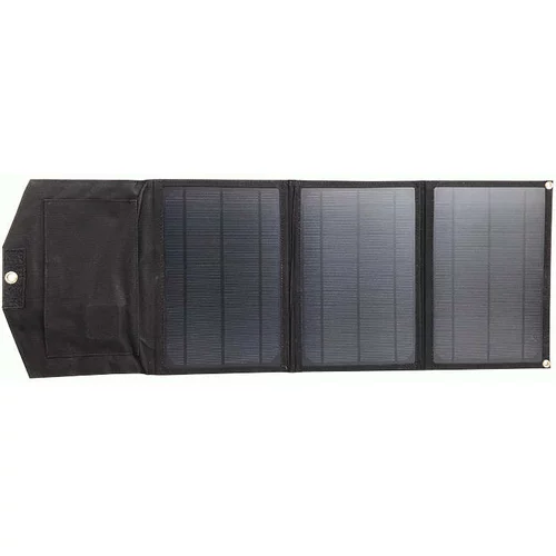 XO XRYG-280-3 21W 2xUSB zložljiv solarni polnilnik (črn), (20833855)