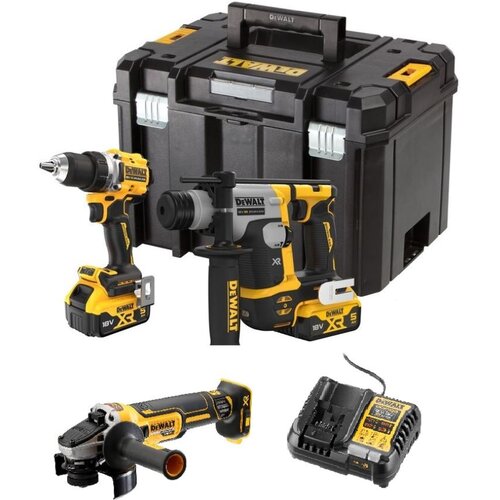 Dewalt DCK355P2T set aku alata brusilica DCG405 + bušilica DCH172 + odvijač DCD800 sa 2x5Ah baterije Cijene