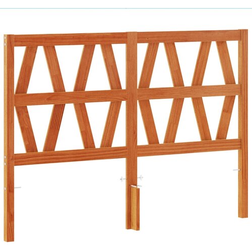 VidaXL Vzglavje vo&amp;scaron;čeno rjava 160 cm trdna borovina, (21048484) Slike