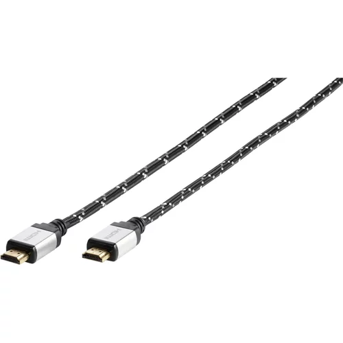 Vivanco Kabel HDMI 42201, Premium High Speed with Ethernet HDMI, UHD, HDR, 2m