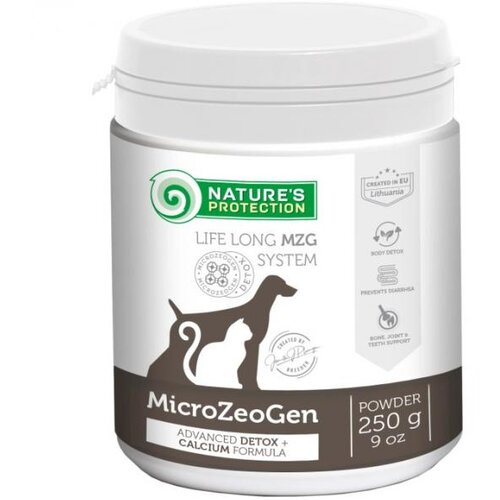 Nature's Protection suplement za pse i mačke - MikroZeoGen sa kalcijumom 250g Cene