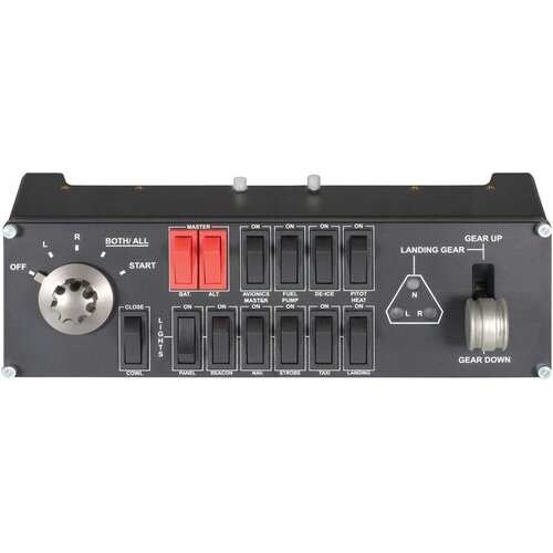Logitech G Saitek Pro Flight Switch Panel stikalna nadzorna plošča za letalske simulatorje črne barve za PC Cene