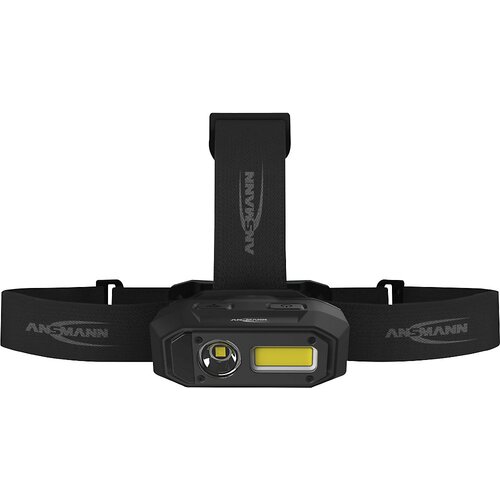 Ansmann Čelna LED-svetilka HD800RS, vrtenje za 45°, akumulator, senzor, 800 lm, črne barve Cene