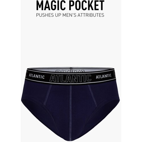 Atlantic Men ́s briefs Magic Pocket - blue Slike