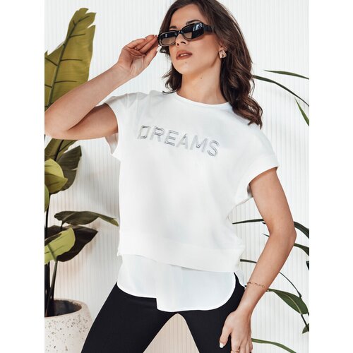 DStreet T-shirt damski DREAMY ecru Cene