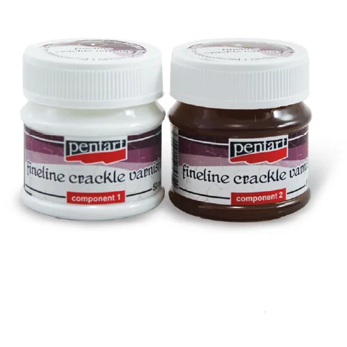  Lak sa crackle efektom - nježne linije - 50 ml + 50 ml (crackle hobby)