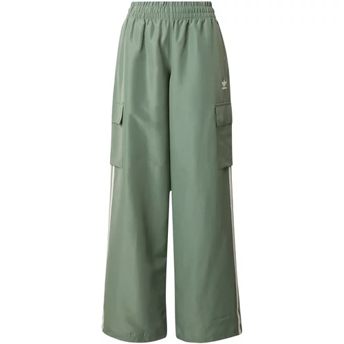 Adidas Cargo hlače zelena / bijela