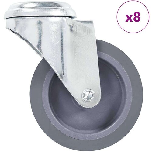 vidaXL Okretni kotačići s otvorom za vijke 8 kom 75 mm Cijene