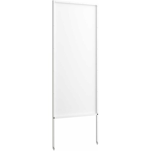  Privatnost u vrtu Bijelo 50 x 140 cm Hladno valjana čelična Slike