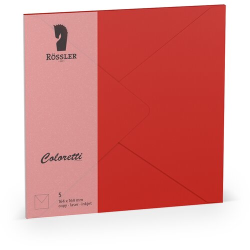 Grupo COLORETTI VELIKA KVADRATNA KUVERTA 5 ENOT RDEČA, (20870660) Cene