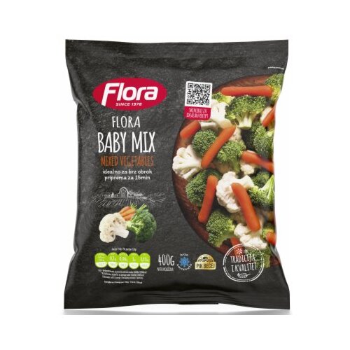 Flora SMRZNUTO POVRĆE BABY MIX 400G Cene