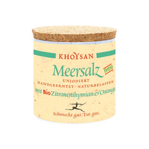 Khoysan Meersalz Morska sol z organskim limoninim timijanom in pomarančo Cene