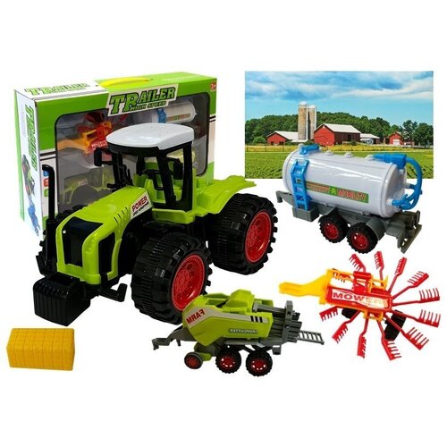  Set of Vehicle Farmer Tractor Cene