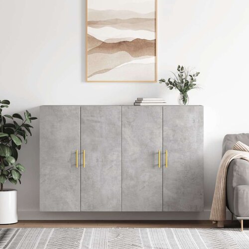  Zidni ormarići 2 kom siva boja betona 69 5 x 34 x 90 cm Cene