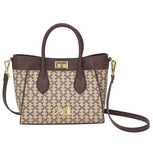Cavalli Class top handle ženska torba daria/ monogram &amp;amp; choco CCHB01552400 Slike