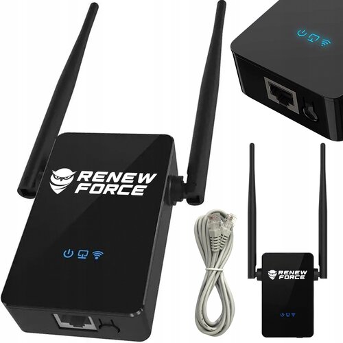  Bežični WIFI repetitor usmjerivač pojačivač signala 300Mb/s WPS 2x 5dBi crni Slike