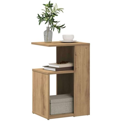 VidaXL Pomoćni stol Artisan hrast 36x30x56 cm izrađeno drvo Slike