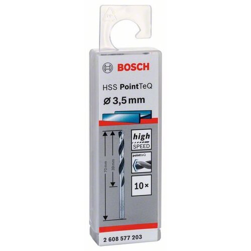 Bosch HSS spiralna burgija PointTeQ 3,5 mm paket od 10 komada Slike
