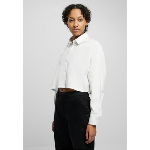 UC Ladies Ladies Cropped Oversized Blouse white Slike