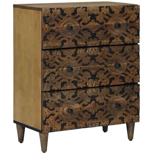  Sideboard za Pohranu Smeđa 60 x 33 5 x 75 cm Čvrsto drvo manga Cijene