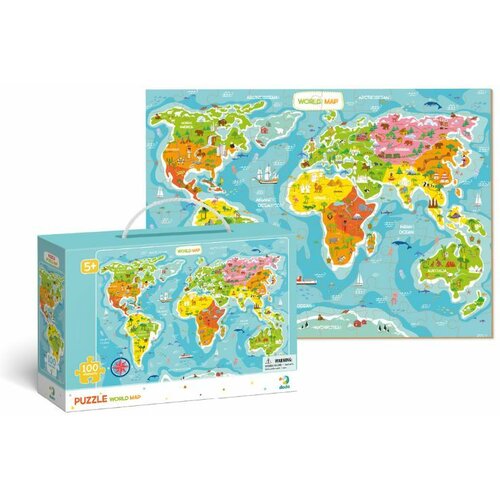 Puzzle MAP OF THE WORLD 100PCS Cene