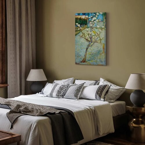  Slika - Vincent van Gogh &amp;ndash; Blossoming Pear Tree 60x90 Na talijanskom platnu Slike