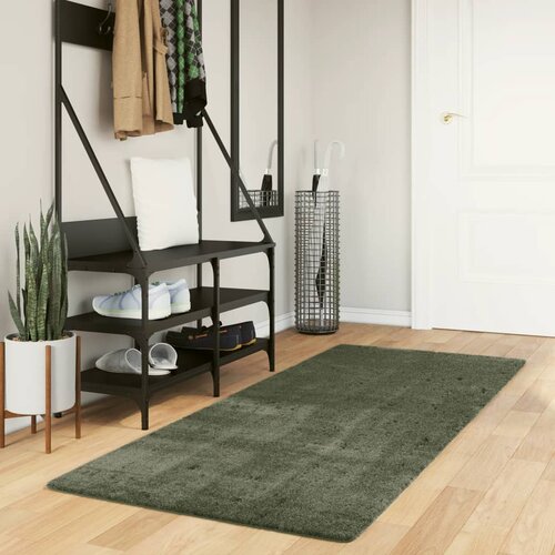 vidaXL Preproga HUARTE kratkimi vlakni mehka pralna zelena 80x200 cm Cene