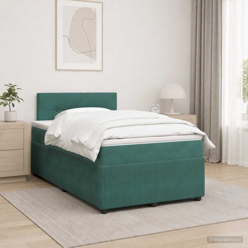  Boxspring krevet s madracem Tamnozelena 120 x 190 cm Bar&scaron;un Cijene