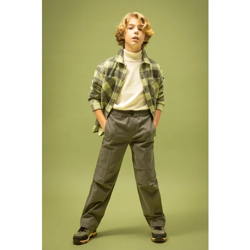 Defacto Boys' Wide Leg Gabardine Trousers