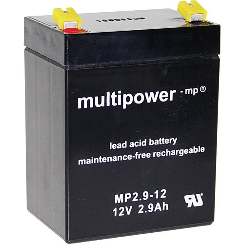 Multipower Svinčev akumulator 12 V 2.9 Ah MP2\,9-12 A97275 svinčevo-koprenast (AGM) 79 x 107 x 56 mm plo&scaron;čati vtič 4.8 mm, (20438057) Cene