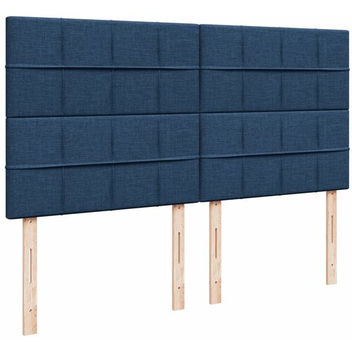  Krevet s oprugama i madracem plavi 180x200 cm od tkanine Slike