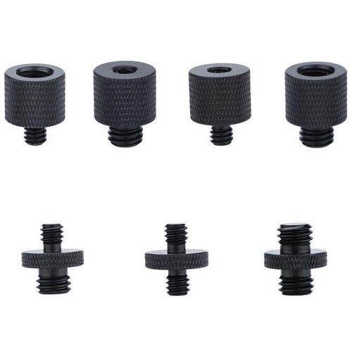 INF 6-delni vijačni adapter za stojalo za fotoaparat 1/4" do 3/8". black, (21277904) Cene