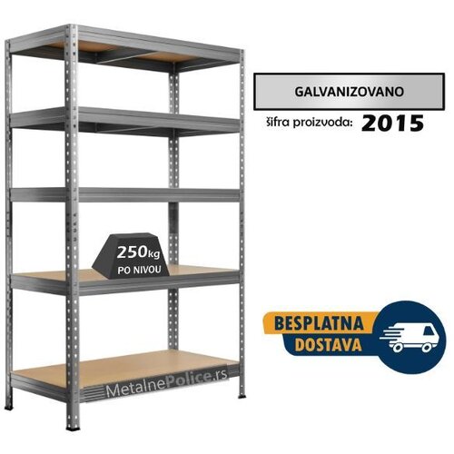  police metal-medijapan 180x100x60cm 5x250kg rivet galva Slike