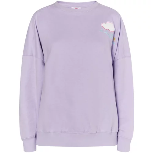 MYMO Sweater majica 'Keepsudry' žuta / pastelno ljubičasta / roza / bijela