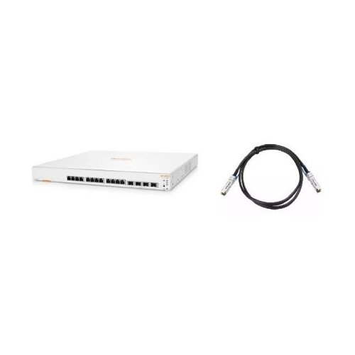 HPE Aruba Instant On 1960 12XGT 4SFP+ Switch +2DAC cabla NET ( 0001419902 ) Cene