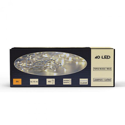 Denis led lampice bele 40 komada 6,15m Cene