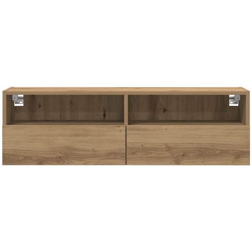  zidni ormar Zidne 2 pcs hrast artisan 100 x 30 x 30 cm Slike