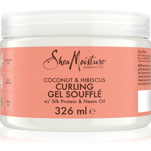 Shea Moisture Coconut &amp;amp; Hibiscus souffle za valovite in kodraste lase 340 g Slike