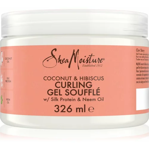 Shea Moisture Coconut & Hibiscus souffle za valovite in kodraste lase 340 g