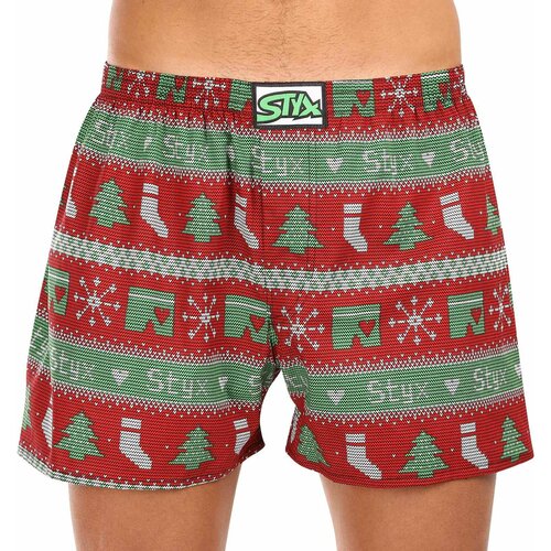 STYX Men's shorts art classic rubber Christmas knitted Slike