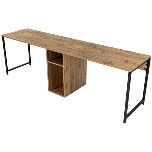 Hanah home Radni sto 240x74x60​cm Bež-Crni Cijene