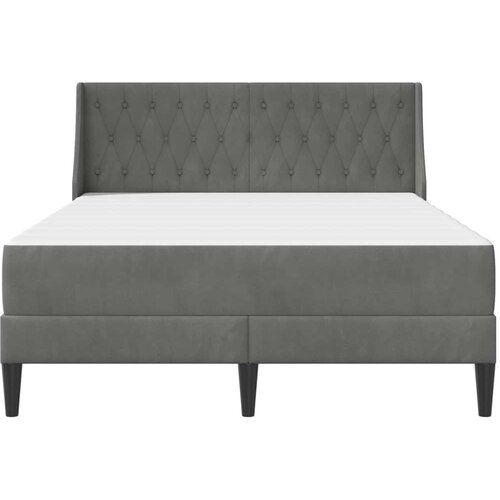  Okvir kreveta s madracem Zidne 2 pcs Tamno siva Bar&amp;scaron;un - Tamno siva 140 x 190 cm Slike