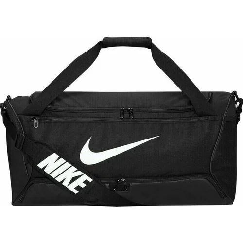 Nike Brasilia 9.5 Duffel Bag Black/Black/White 60 L Lifestyle nahrbtnik / Torba