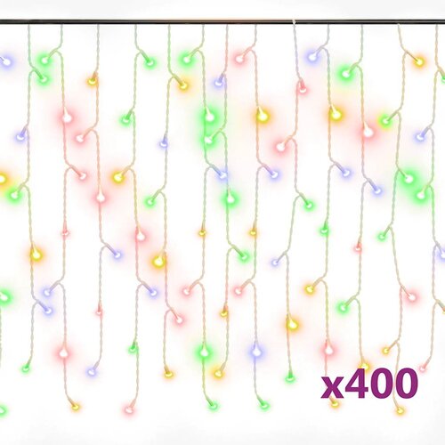  LED zavjesa sa sigama 10 m 400 LED &amp;scaron;arene 8 funkcija Slike