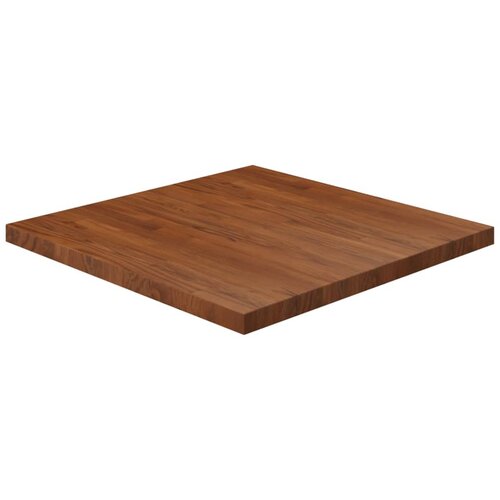 vidaXL Kvadratna mizna plošča temno rjava 80x80x4 cm trdna hrastovina Cene