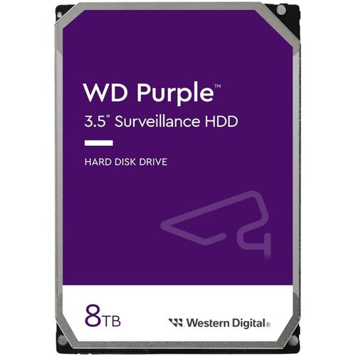 Western Digital HDD 8TB SATA3 256MB PurpleSurveillance Slike