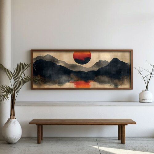 WALLXPERT FAH021-150 Multicolor Decorative Framed MDF Painting Cene