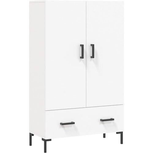 Maison Chic Visoka omara - Komoda - Predalnik bela 69,5x31x115 cm inženirski les, (21722310) Slike